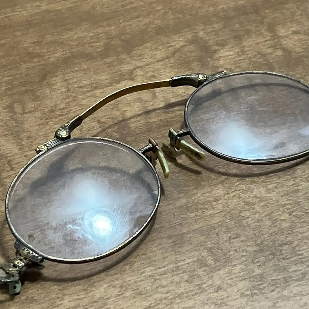 Antique Pince Nez Glasses Spring Bridge Glasses Joseph Gaspari SC8